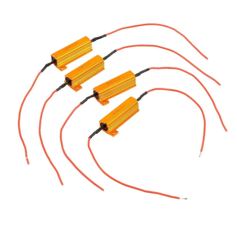 Justech 4 Pcs DC 12V 50W Turn Signal Bulbs Ballast LED Load Resistor Indicator Flash Rate Relay | Автомобили и мотоциклы