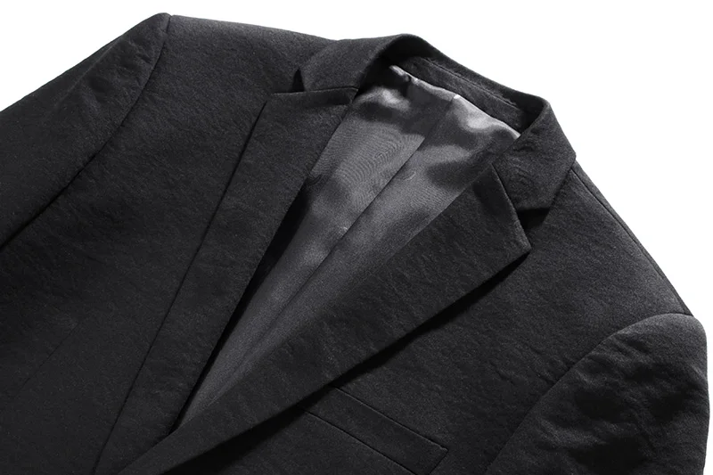 Мужской классический блейзер MOOWNUC черный деловой костюм высокого качества для