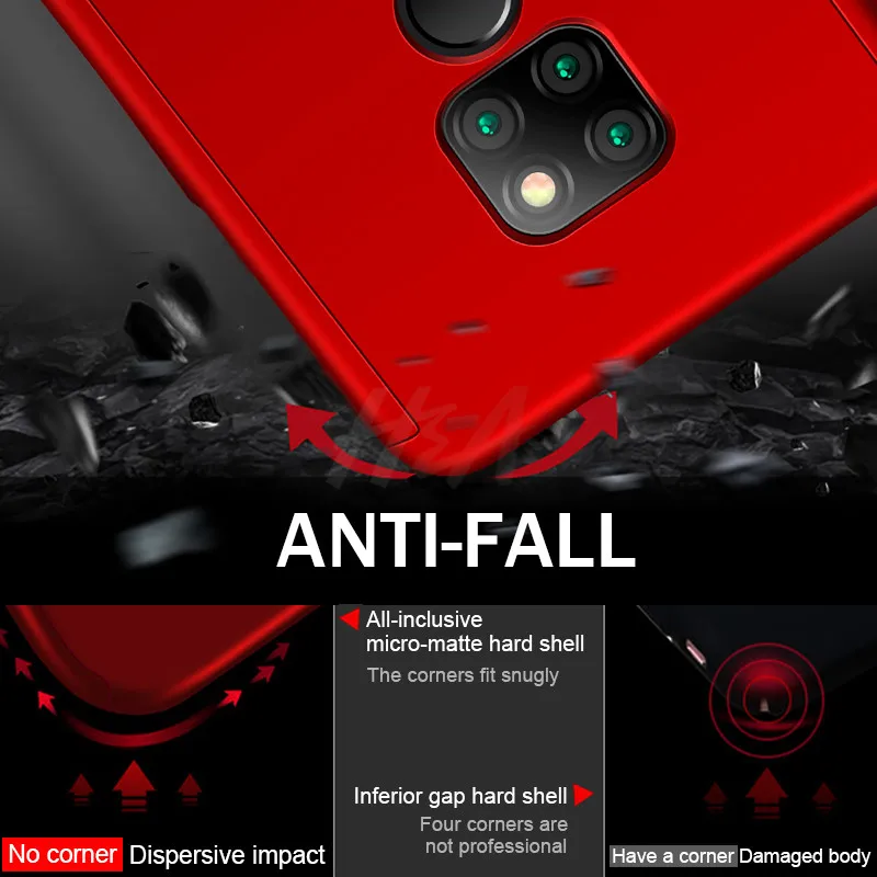 360 Роскошный Полный чехол для huawei P20 mate 20 Lite Pro Чехол стекло для huawei P10 P20 Lite Plus чехол для телефона huawei P Smart