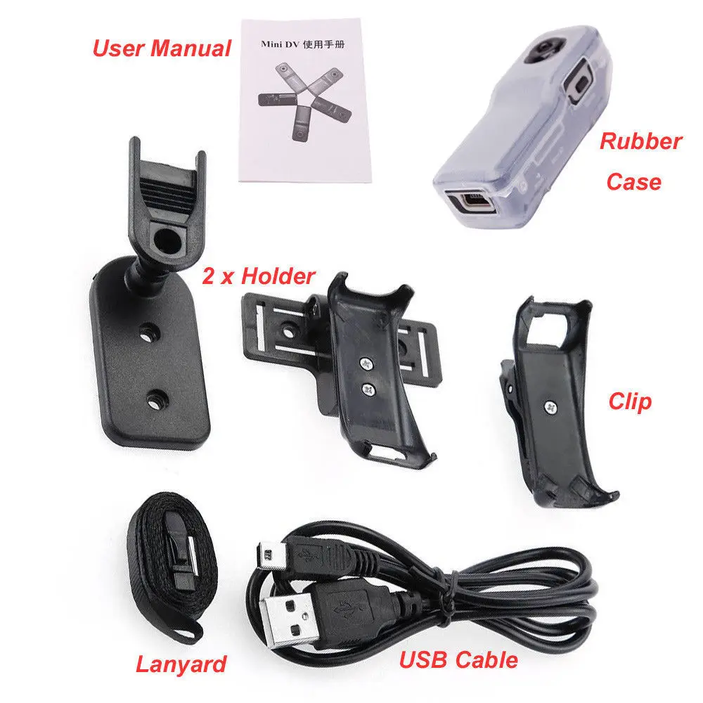 

16GB Card+Camera HD Mini DV Video Recorder Camcorder Security Nanny Sound Cam