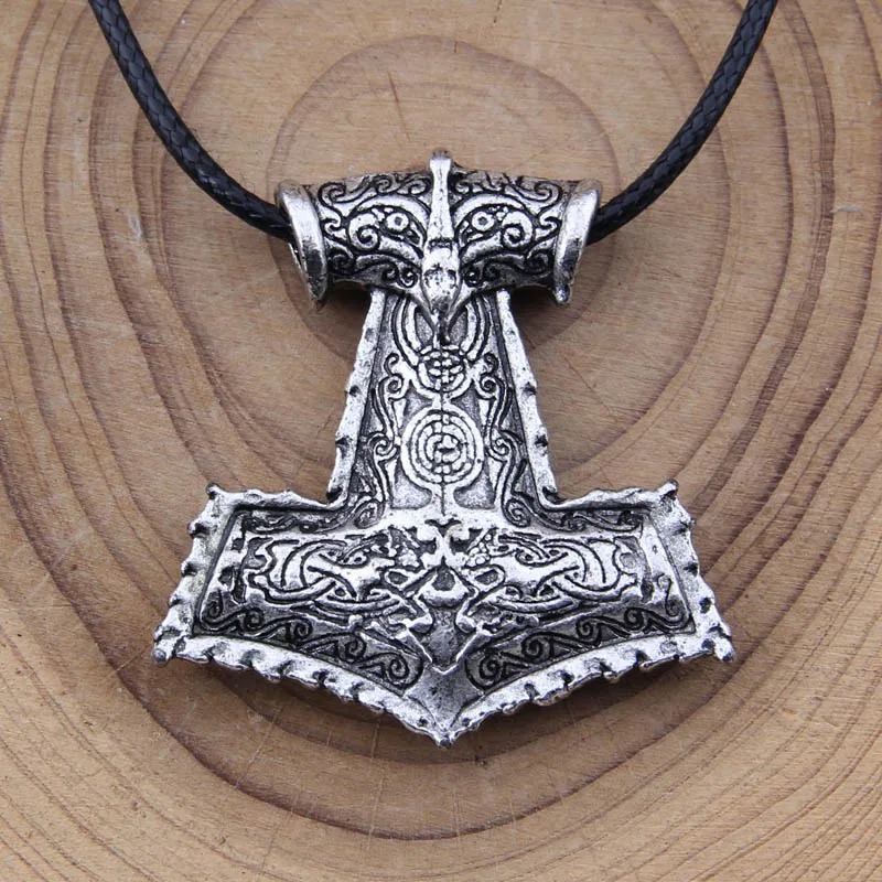 1 шт. амулет викингов кулон ожерелье Ворон Тор с подвеской топором оригинальные