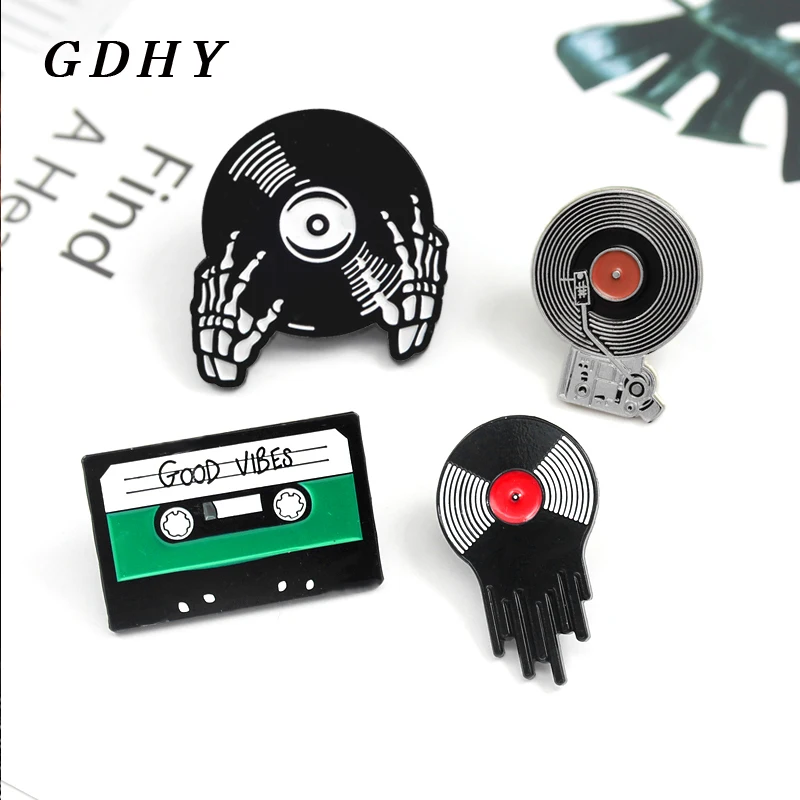Музыкальная брошь GDHY эмалированные булавки для друзей значок ювелирные изделия