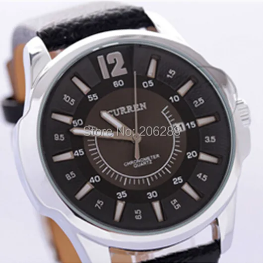 Мужские кварцевые часы с календарем на кожаном ремешке|watches phoenix|watch womenwatch stamp |