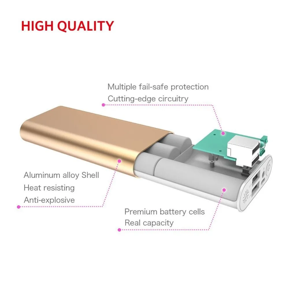 Yoobao YB SP2 10000 мАч Зарядное устройство для телефона с двумя выходами USB внешний