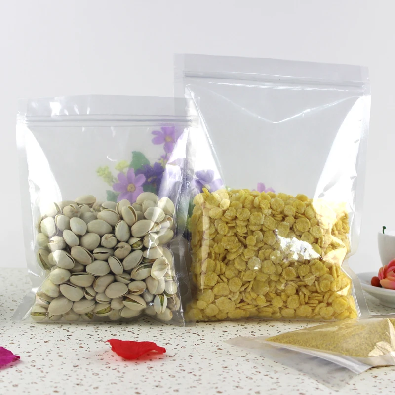 Прозрачный Ziplock Пластик сумка для хранения Еда Класс self-печать Кофе Чай spice Кухня