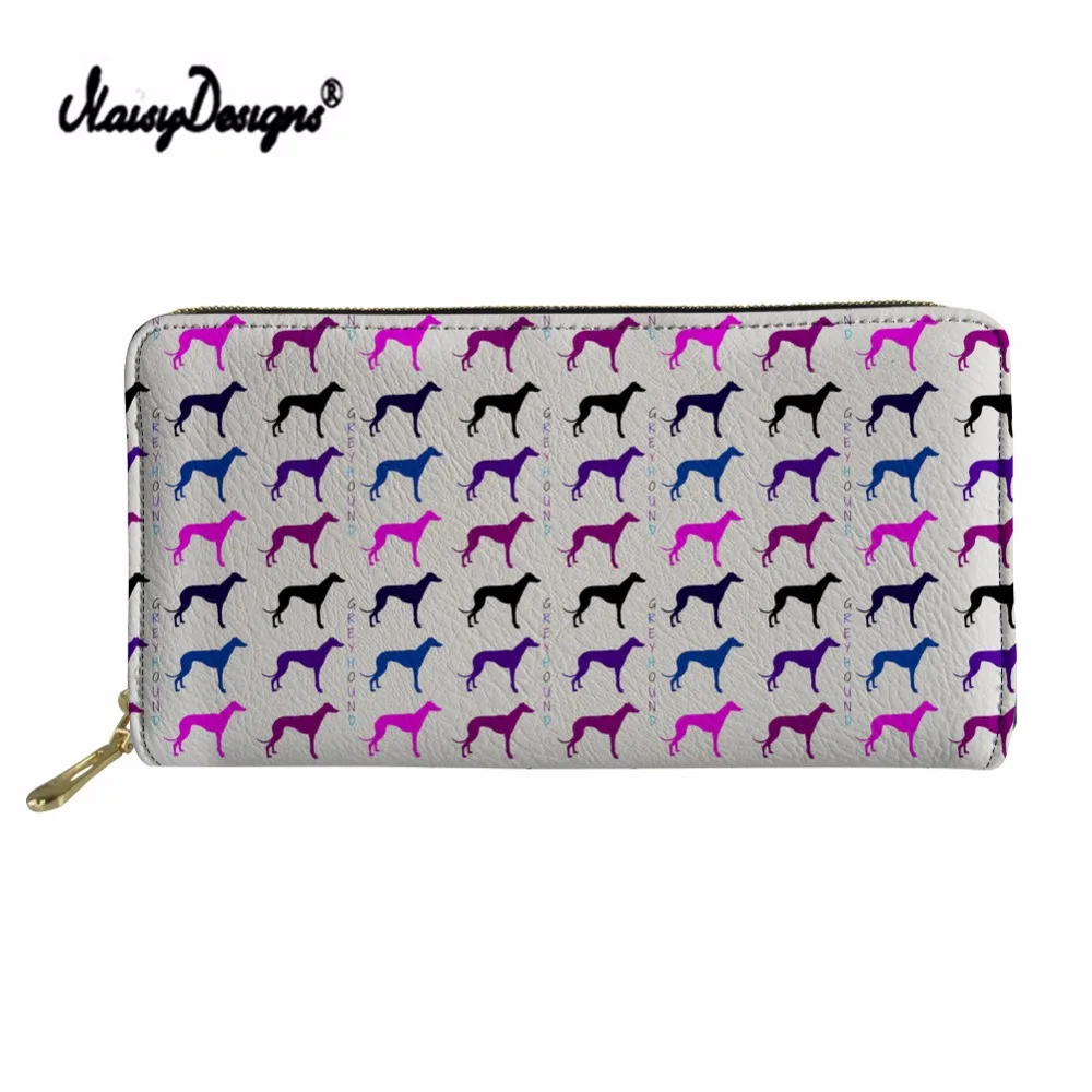Женский Длинный кожаный кошелек Greyhound Gog красочный Повседневный Кошелек из