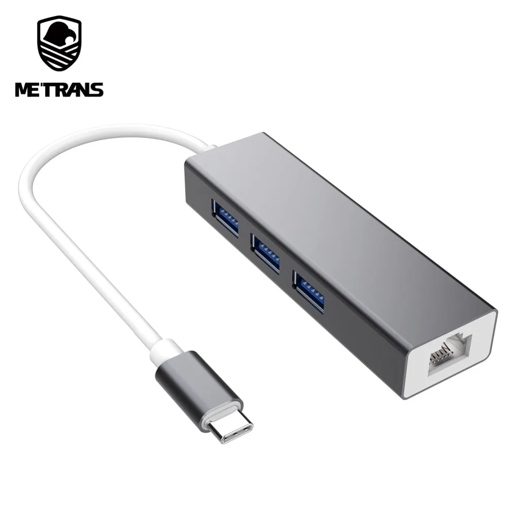 Meтранс USB 3 0 концентратор C до RJ45 гигабитная сетевая карта Ethernet с портами для MacBook