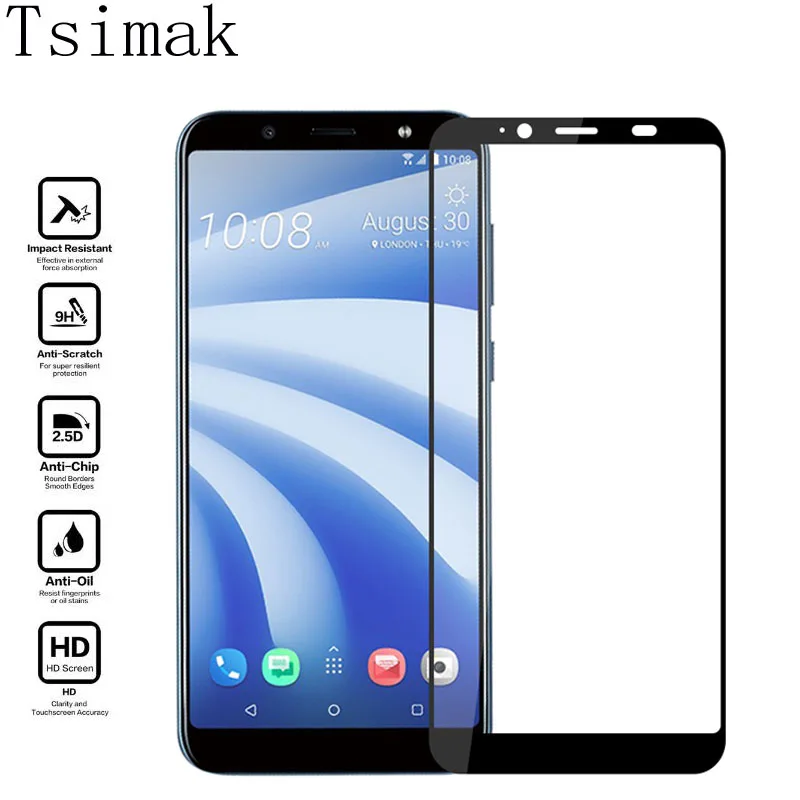 Tsimak полное покрытие закаленное стекло для htc Desire 12 Plus U12 Life U11 Глаза протектор экрана Взрывозащищенная защитная пленка