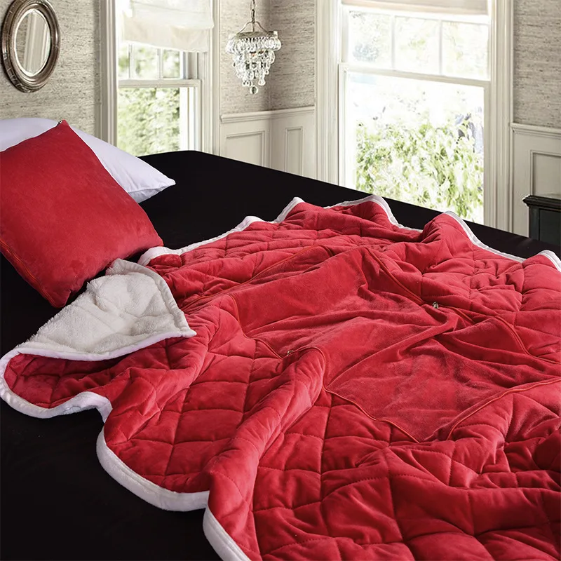 Домашний текстиль, однотонное фланелевое одеяло, для дивана, постельного белья, кружева, многофункциональное, зимнее, теплое, мягкое покрыв... от AliExpress RU&CIS NEW