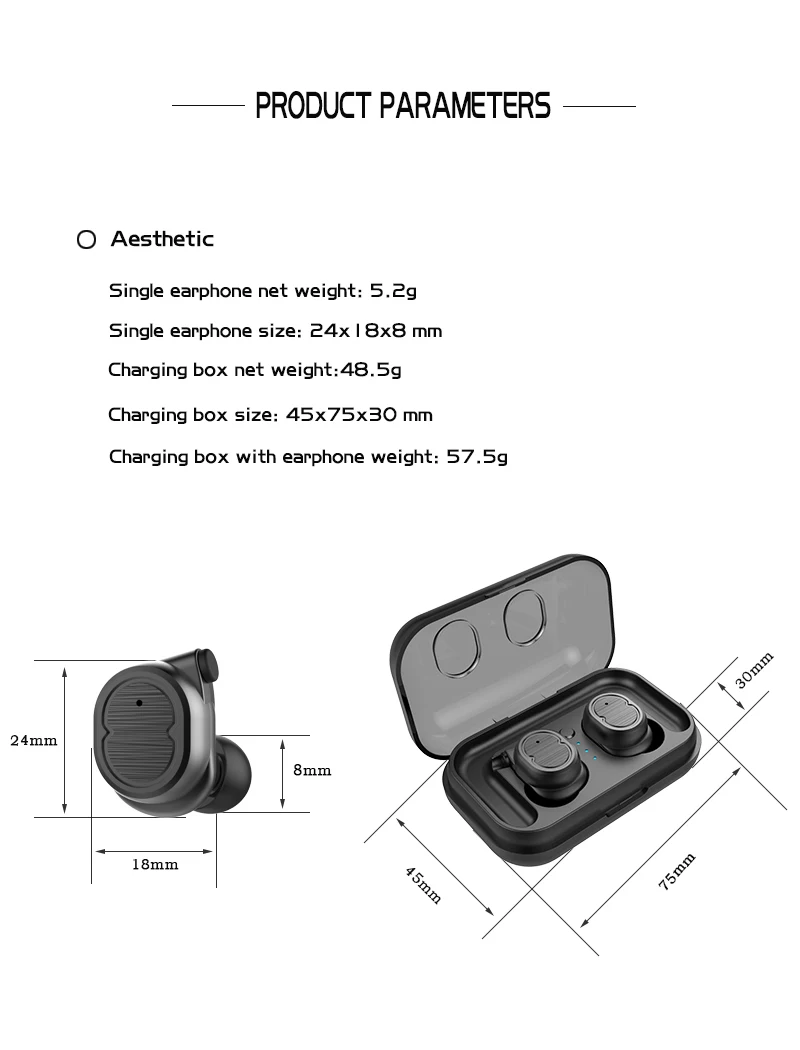 Новые TWS-8 наушники Bluetooth беспроводные с микрофоном громкой связи звонки
