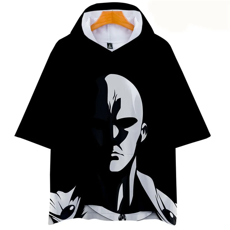 Anime ONE PUNCH-MAN Saitama Cosplay Fashion Casual 3D Cap Short Sleeve T-Shirt Blouse | Тематическая одежда и униформа
