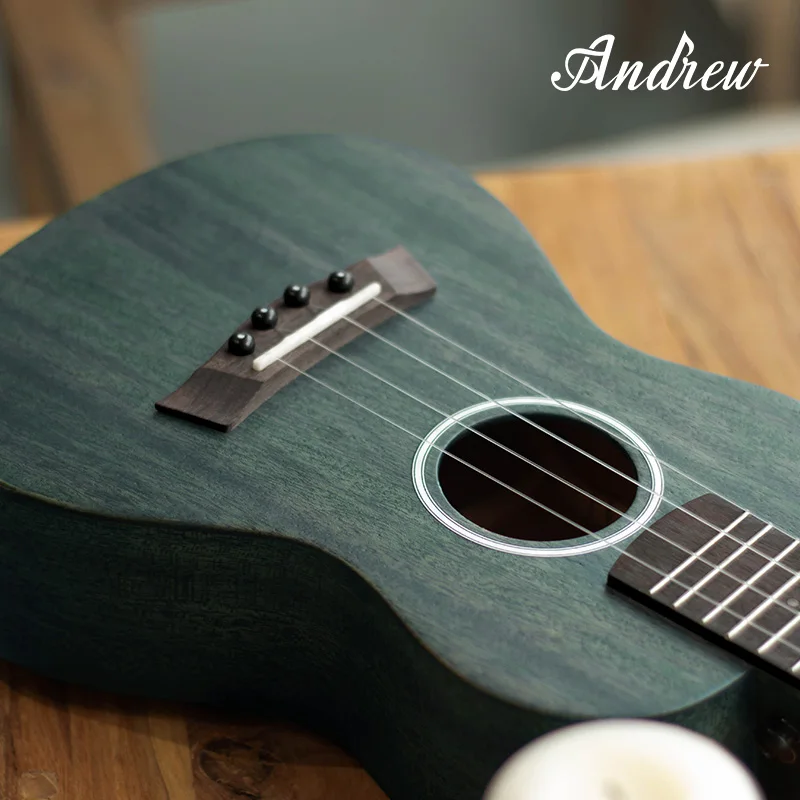 Ukulele 23 дюйма полностью твердая красная мини электрическая акустическая гитара 4