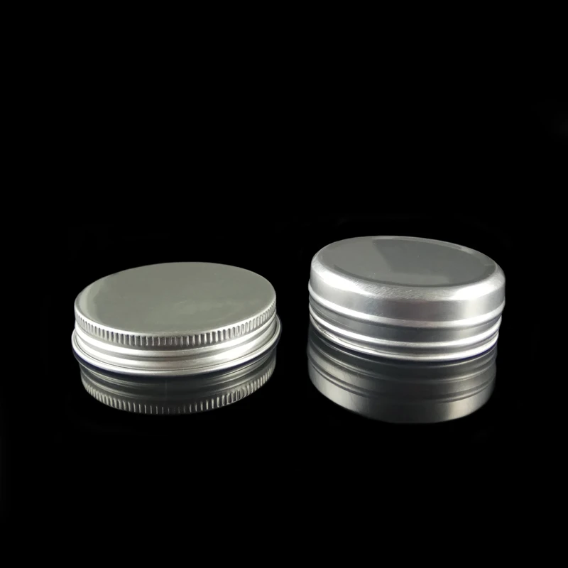 40ml Empty Refillable Aluminum Jars 40g Silver Metal Tin Cosmetic Containers Crafts 1.35oz Small Box 685PCS/LOT | Красота и здоровье