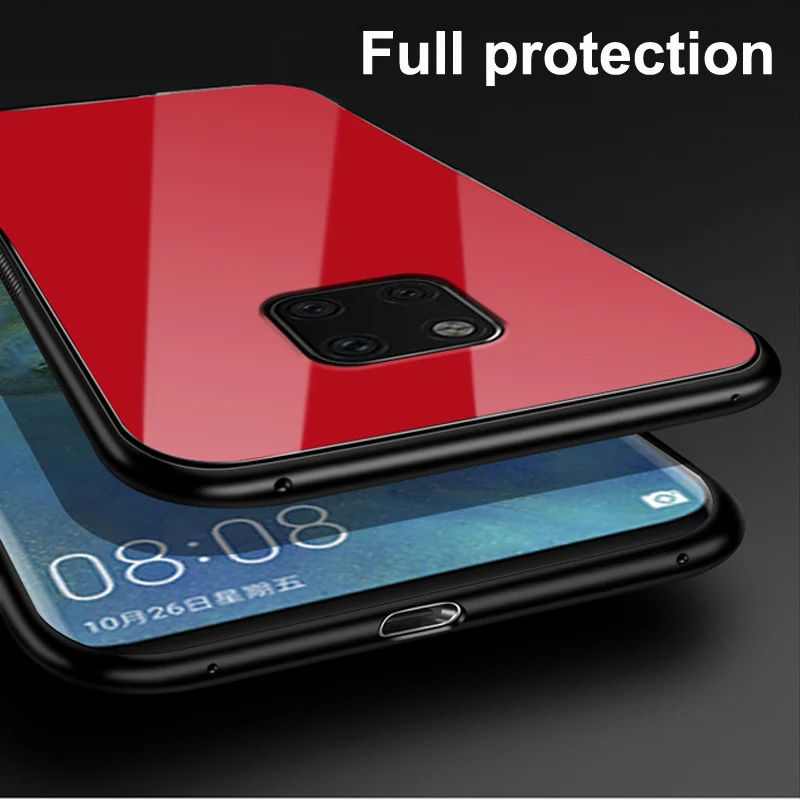 Чехол Mate20 pro для Huawei Mate 20 чехол из закаленного стекла wolf lady силиконовая рамка