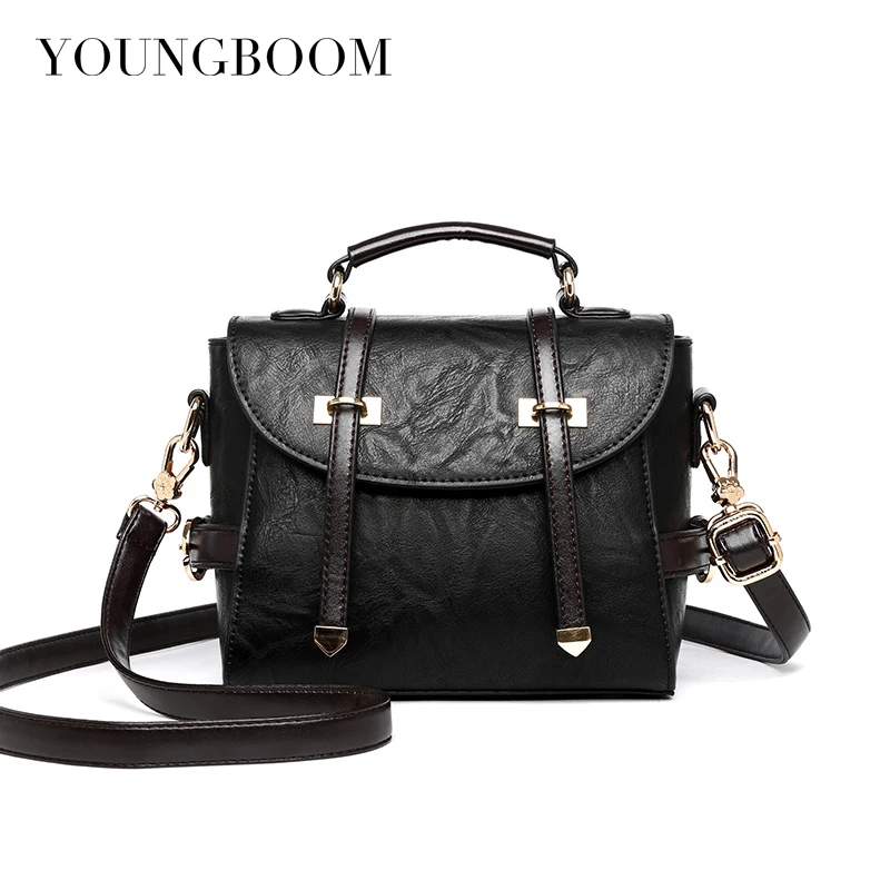 Youngboom из искусственной кожи Сумки Для женщин известных брендов Crossbody мешок ретро