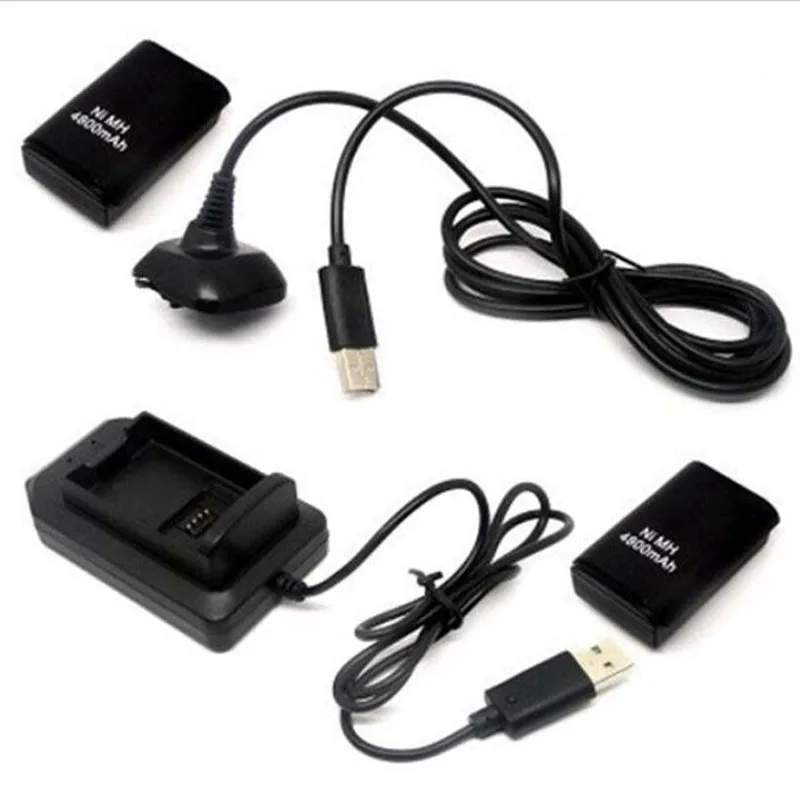 Аккумуляторная батарея 4800 мАч x2 + док станция зарядное устройство USB Кабель