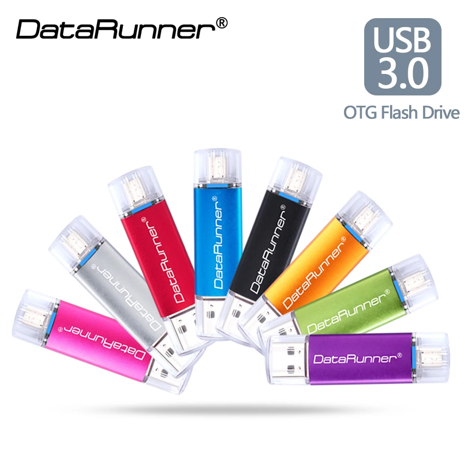 DataRunner Многофункциональный USB флеш накопитель 128 Гб OTG 16 ГБ 32 64 256 cle 3 0 флэш диск|USB