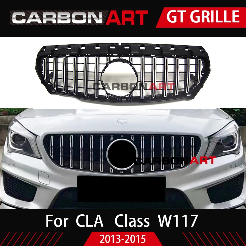 CLA W117 GT стиль решетка для Mercedes передний гриль для CLA класс W117 C117 CLA200 220 CLA260 300 2013