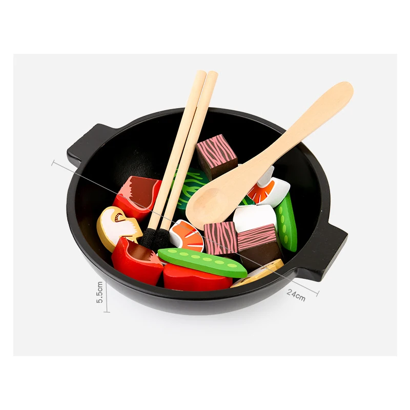 Деревянная детская кухня Моделирование маленькая модель имитация овощей
