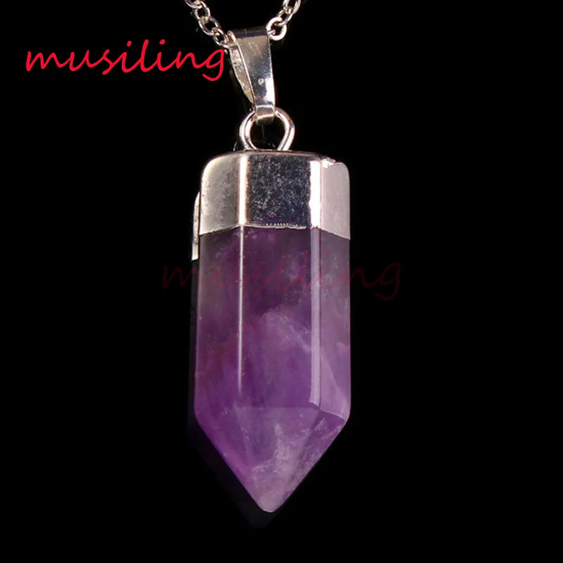 Musiling натуральный ювелирный камень большая шестиугольная Призма Подвеска