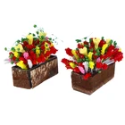 Миниатюрный Кукольный мини-домик 112, искусственный цветок, изысканное зеленое растение, украшение сделай сам, имитация кукольного домика, аксессуары, детские игрушки