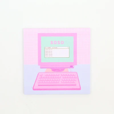F Kawaii розовый компьютерная игра липкий блокнот для заметок детский планировщик блокнот бумажные закладки для школьных учебников офисные принадлежности подарок - Цвет: F