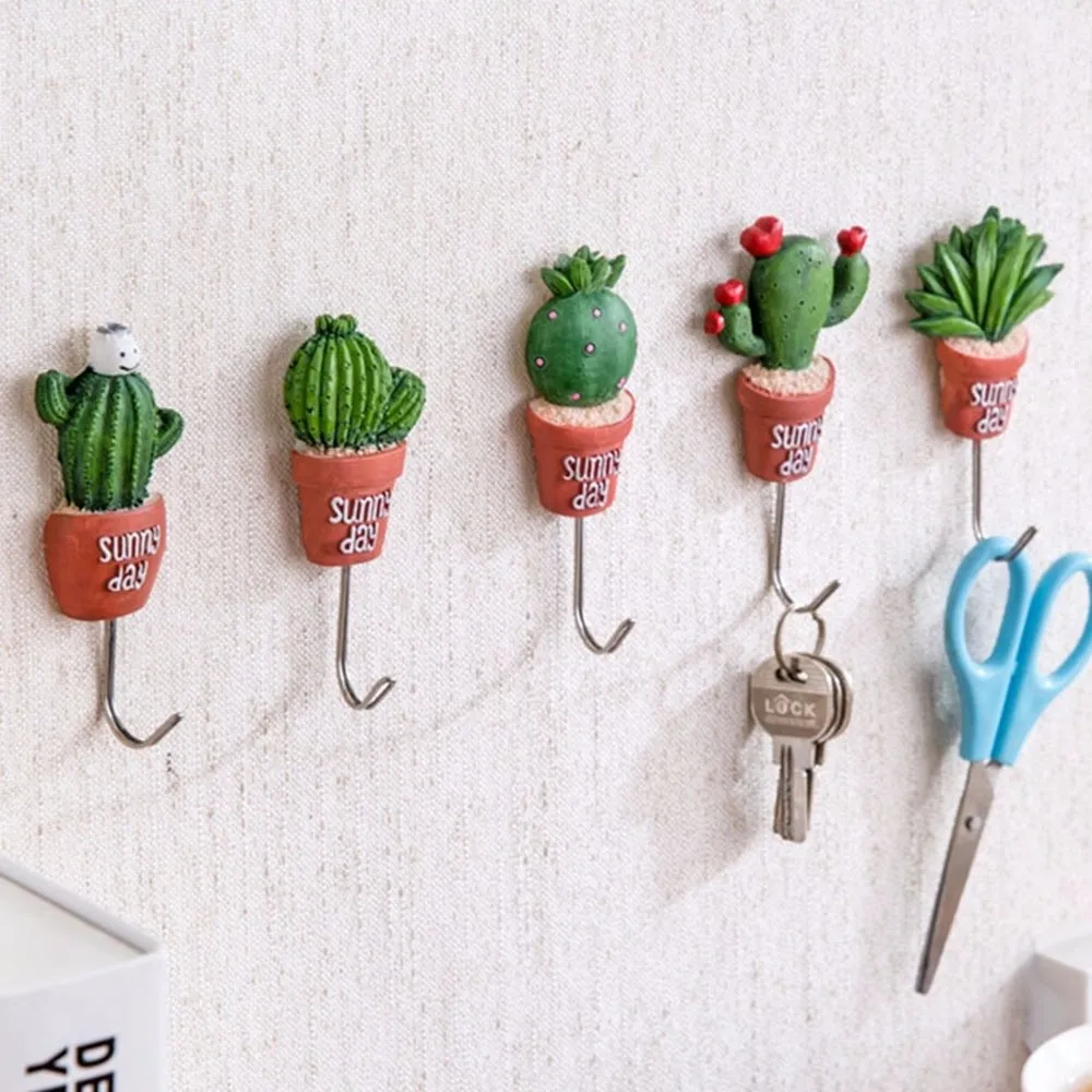 1 шт. вешалка для настенного крючка забавная имитация суккулентных растений
