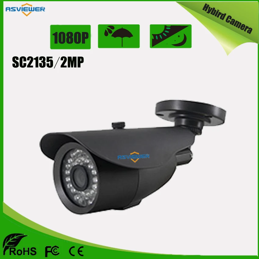 1920*1080 Разрешение наружная камера SC2135 CMOS Водонепроницаемая AHD/TVI/CVI/CVBS 4 в 1 режиме 30