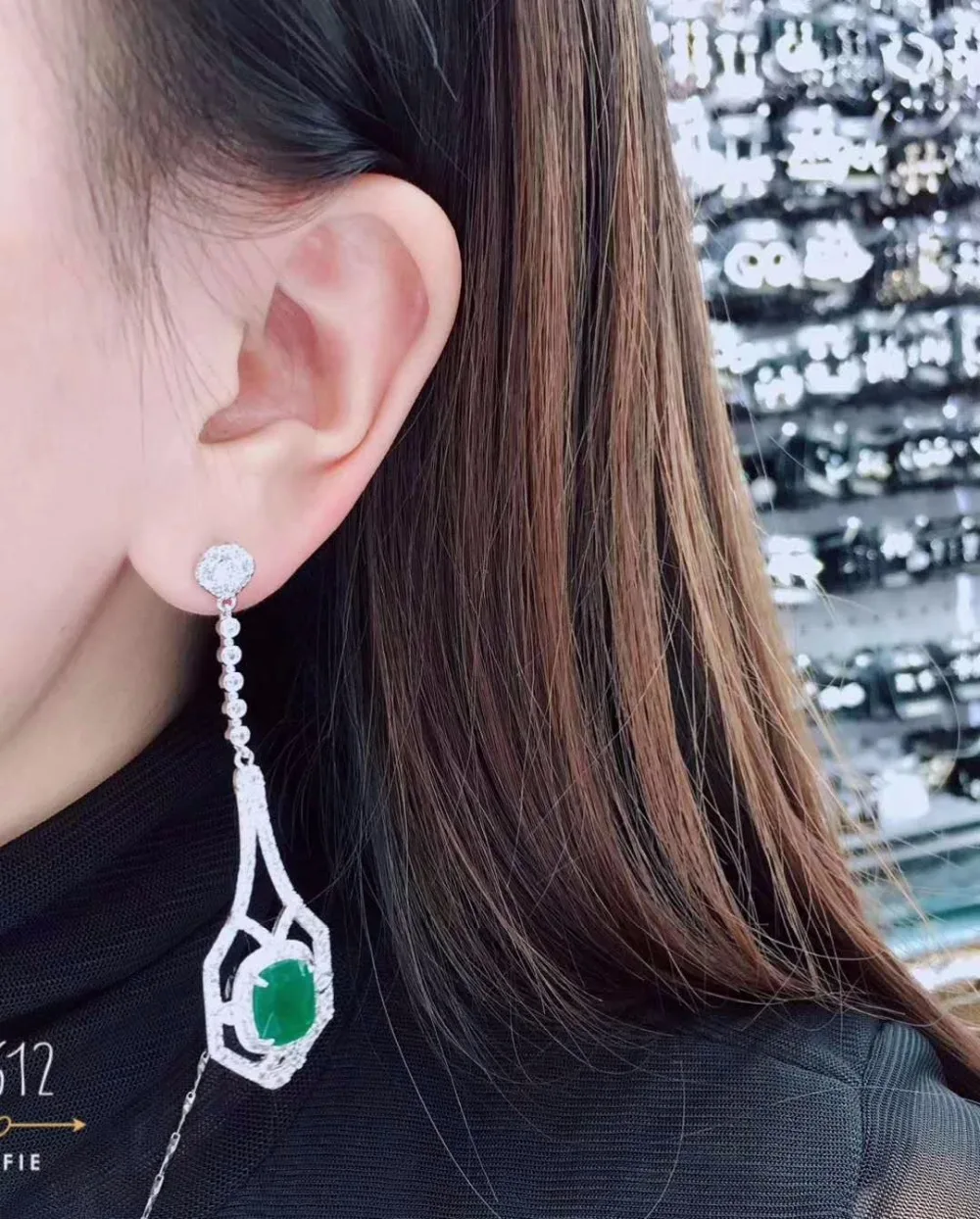 Модные прозрачные длинные висячие серьги Marquise CZ, свадебные серьги невесты для женщин, подарки на помолвку, Роскошные вечерние аксессуары E-077