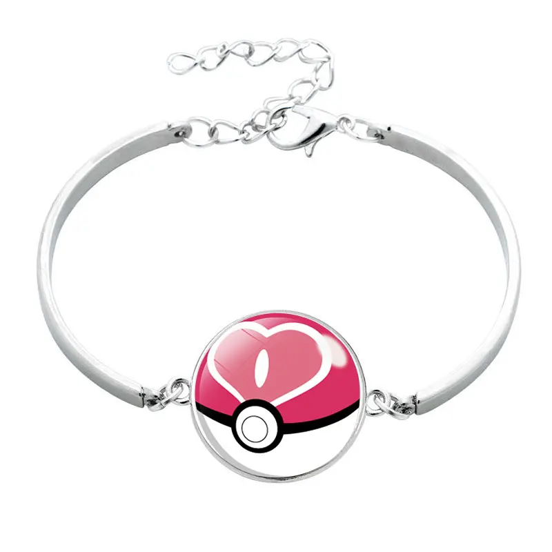 Pokemon Go Pokeball стеклянный браслет из кабошона аниме мобильная игра игрушка монстр