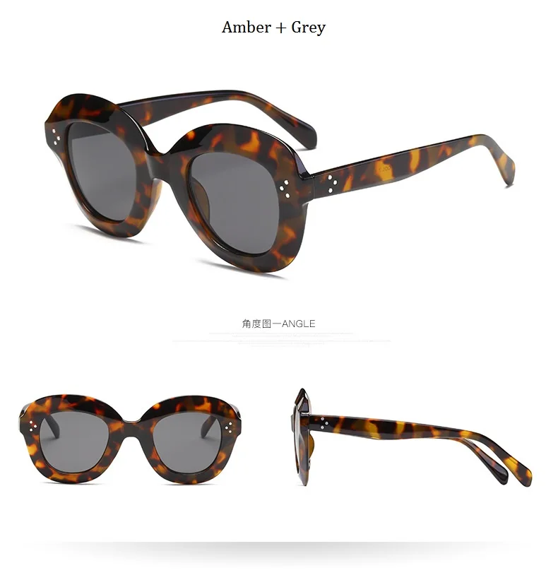 Fashion Sunglasses Women Sexy Luxury Brand Designer Vintage Sun glasses Female Rivet Shades Big Frame Style Eyewear Oculos