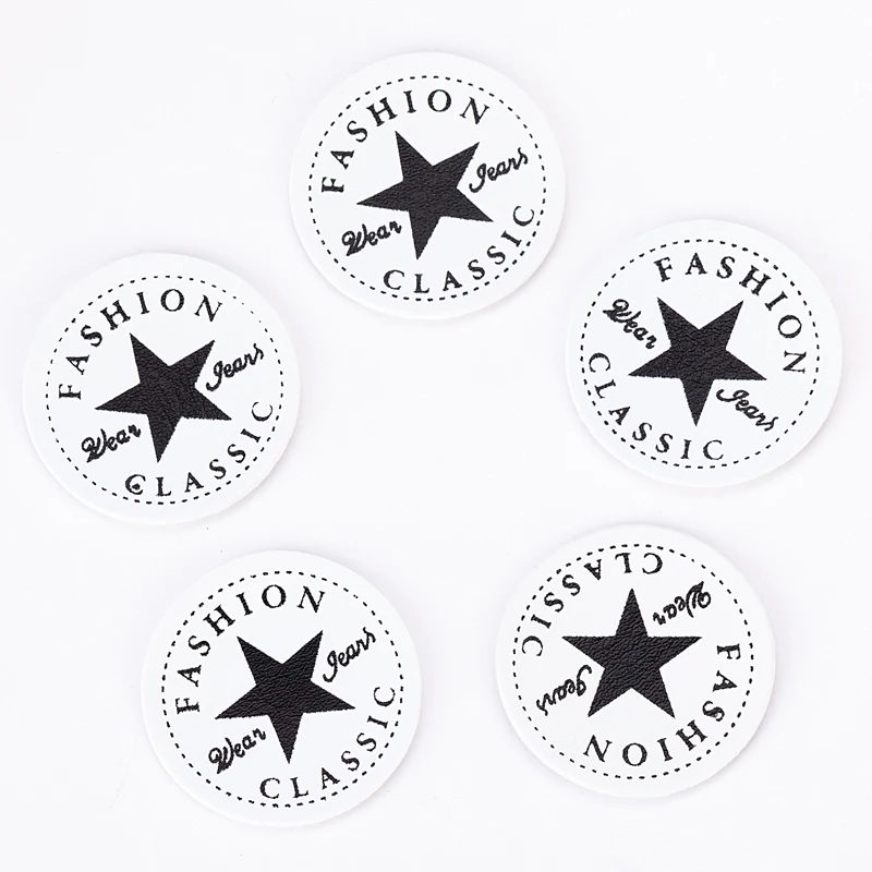 2019 Мода 100 шт ручная работа сделай сам ремесло круглые пентаграммы этикетки из ПУ