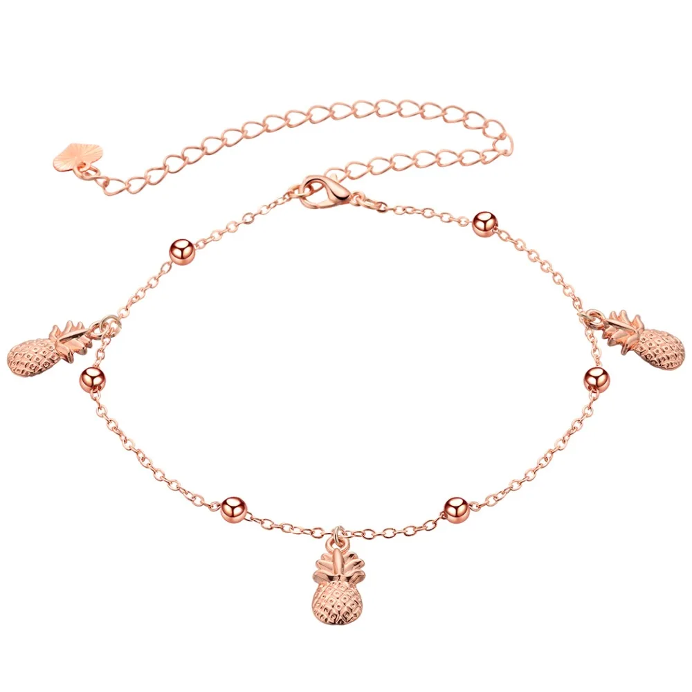 Chereda очаровательные женские пляжные летние ножные браслеты классическая роза золото и серебро ручной работы ножной браслет босиком в форме рыбы ювелирные изделия
