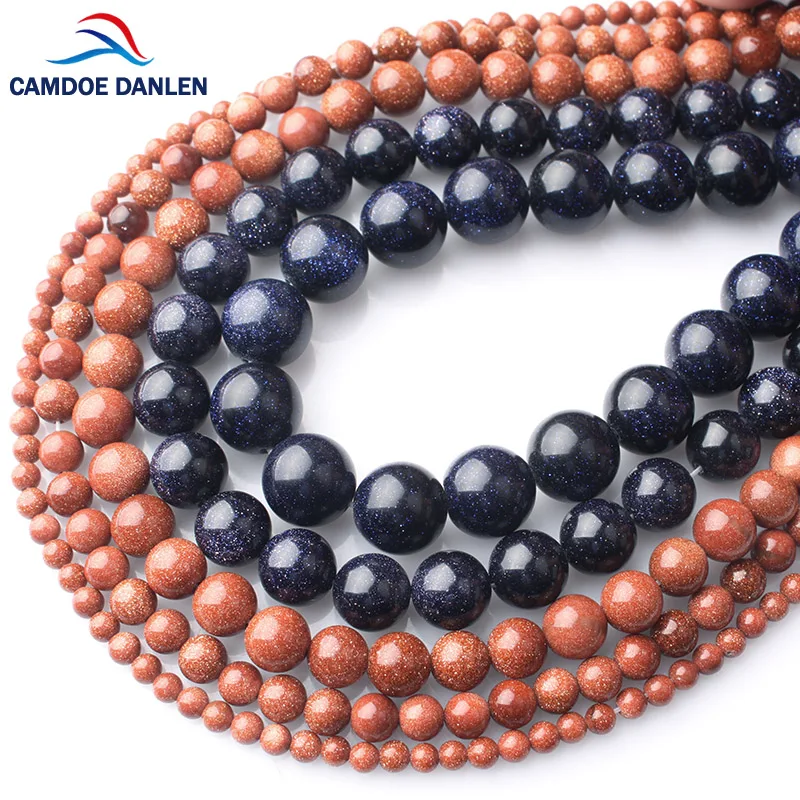 Камни CAMDOE DANLEN натуральные драгоценные камни бусины Золотой Синий Песок камень 4 6