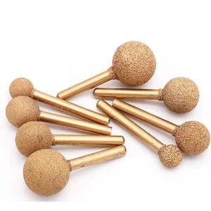 Шлифовальная головка для резьбы по камню, хвостовик 6 мм, 121416182025 мм, паяный Алмазный для шлифовки нефрита, пилинг