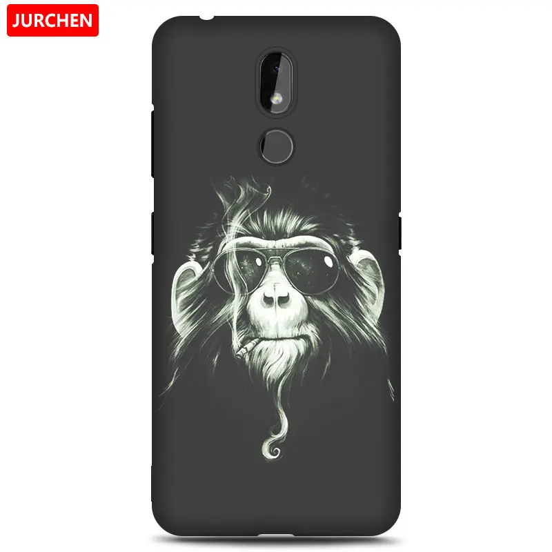 50 Чехол jurchen для Nokia 3,2 силиконовый чехол Мягкие Мультяшные из ТПУ милый цветок собака кошка Ультратонкий чехол для Nokia 3,2 Nokia3.2Back Cover - Цвет: 50