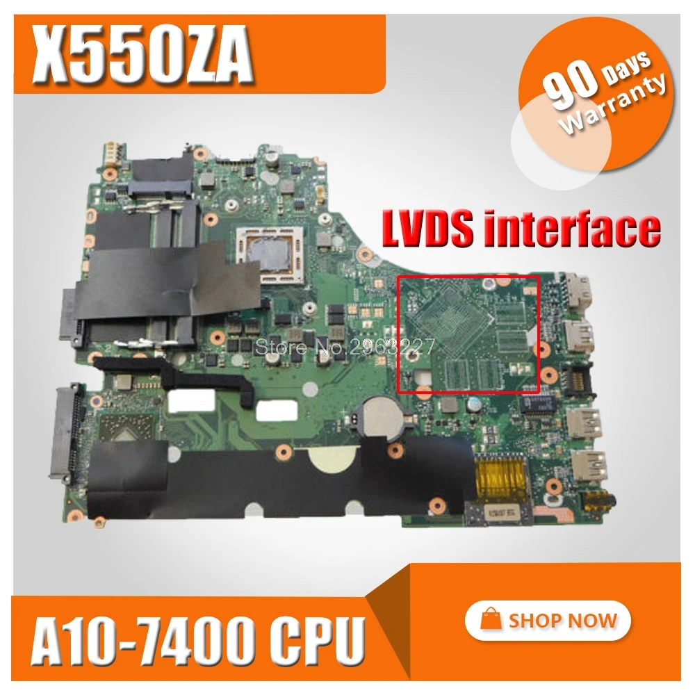 X550ZA материнская плата A10 7400 cpu для For Asus VM590Z K555Z X550Z ноутбука X550ZE Материнская Тест 100%