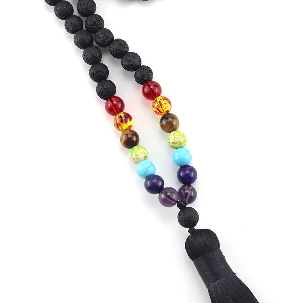 Модные длинные кисточки Йога ювелирные изделия с большим количеством камней