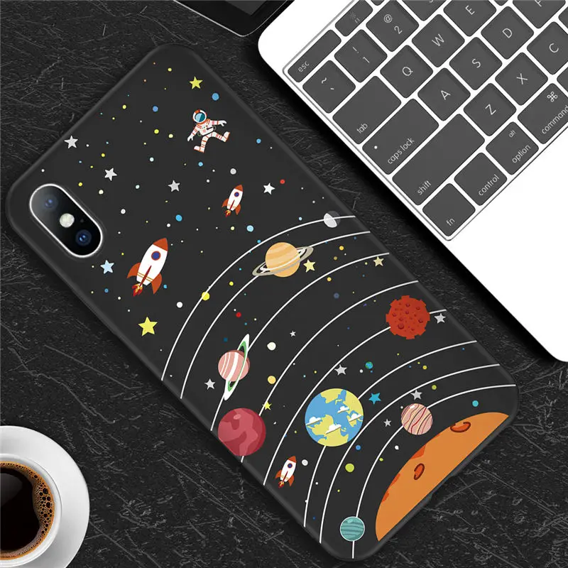 3383 Ottwn силиконовый чехол для телефона для iphone X XS XR Xs Max 8 7 6 6s 5S SE Love Heart Space Stars Мягкий ТПУ чехол s для iphone 7 задняя крышка - Цвет: 3383