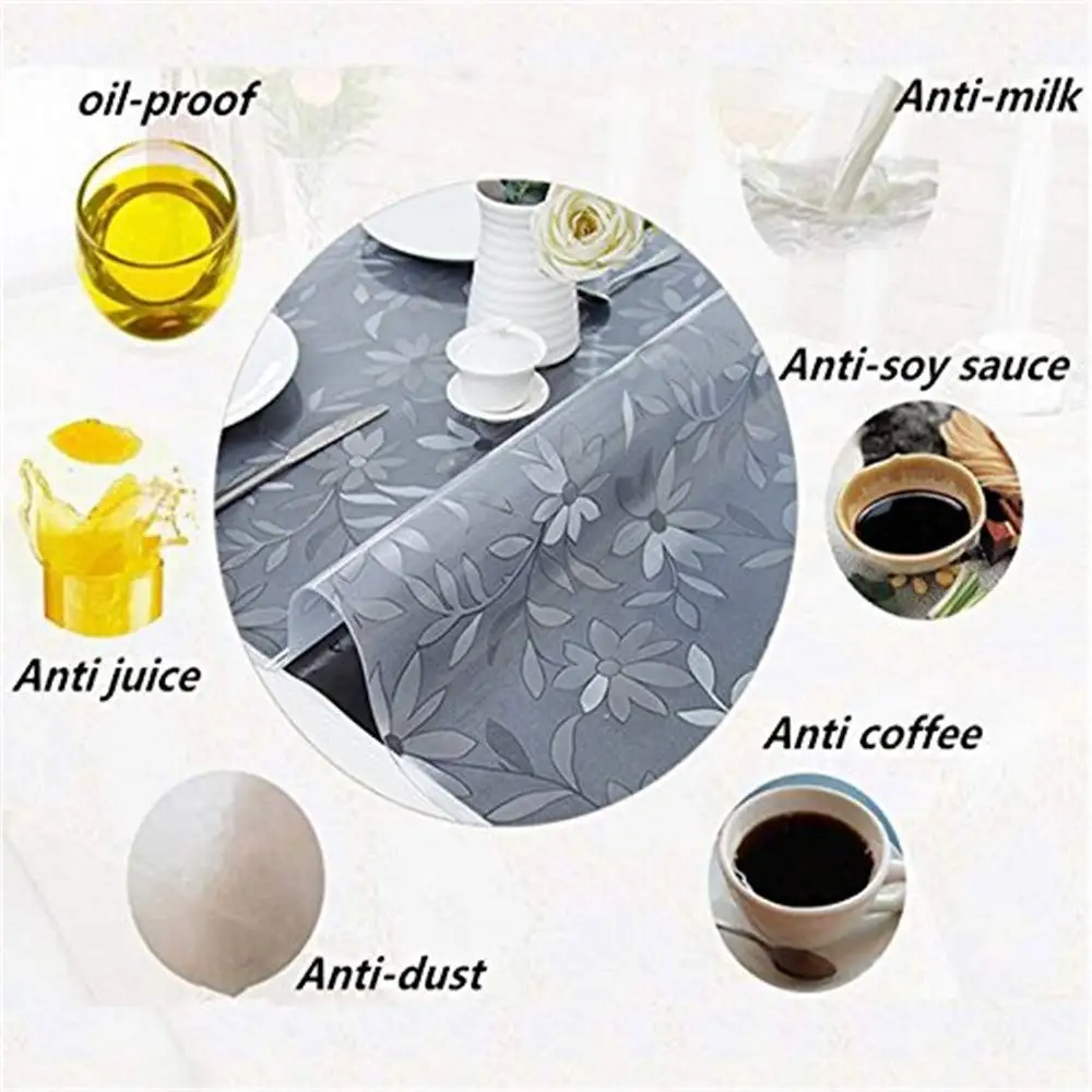 Coreopsis ПВХ водонепроницаемый маслонепроницаемый круглый скатерть для стола