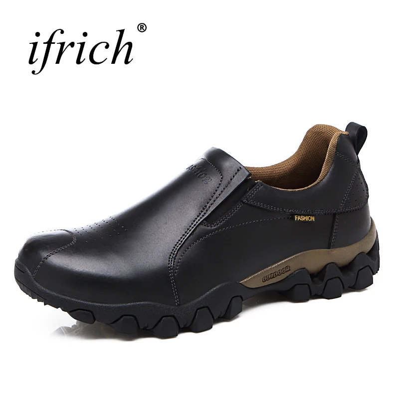 2017 мужские уличные треккинговые ботинки сезон весна осень кожаные кроссовки для