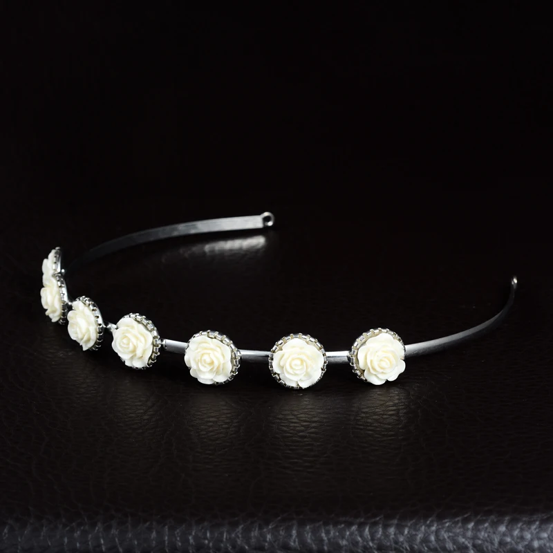 Женская Тиара для волос из цинкового сплава в виде Розы | Украшения и аксессуары