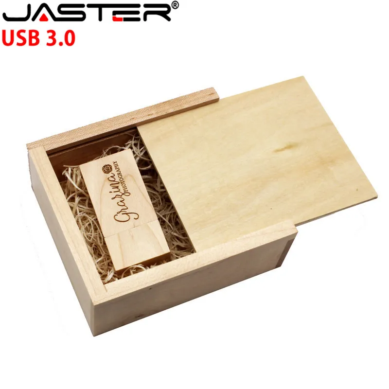 JASTER USB 3 0 деревянный фотоальбом usb + коробка флеш-накопитель Флешка 4 ГБ 8 16 32