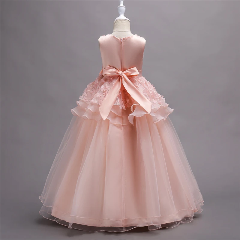 New Teenage Girls Dresses Kids Princess Lace Gowns Children 5 6 7 8 9 10 11 12 13 14 15 16 Years Old Party Dress | Детская одежда и