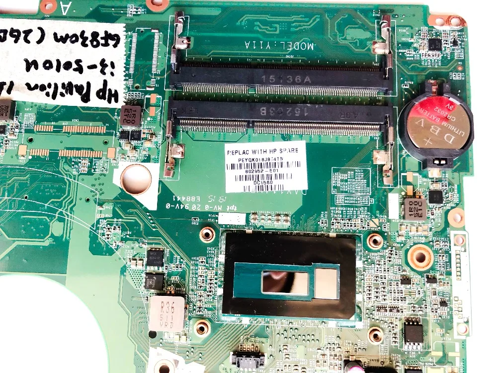 Оригинальная материнская плата для ноутбука hp Pavilion 15 I3-5010U GF830M 2GB DAY11AMB6E0 802952-601 протестированная хорошая