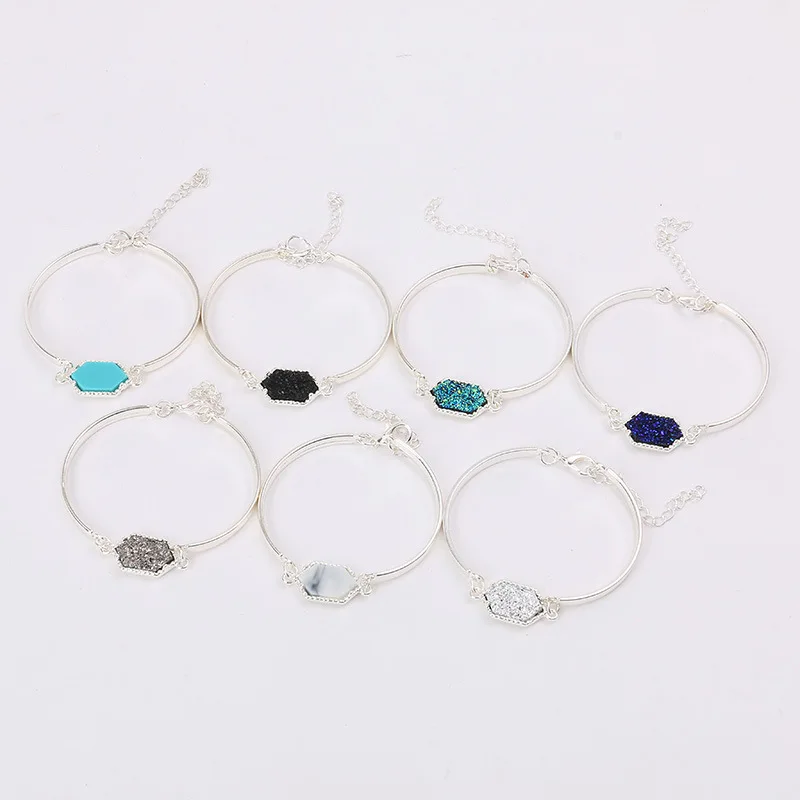 Женский браслет ZWPON Овальный Золотой из смолы|bracelets for|bracelets for womenbracelets women fashion |