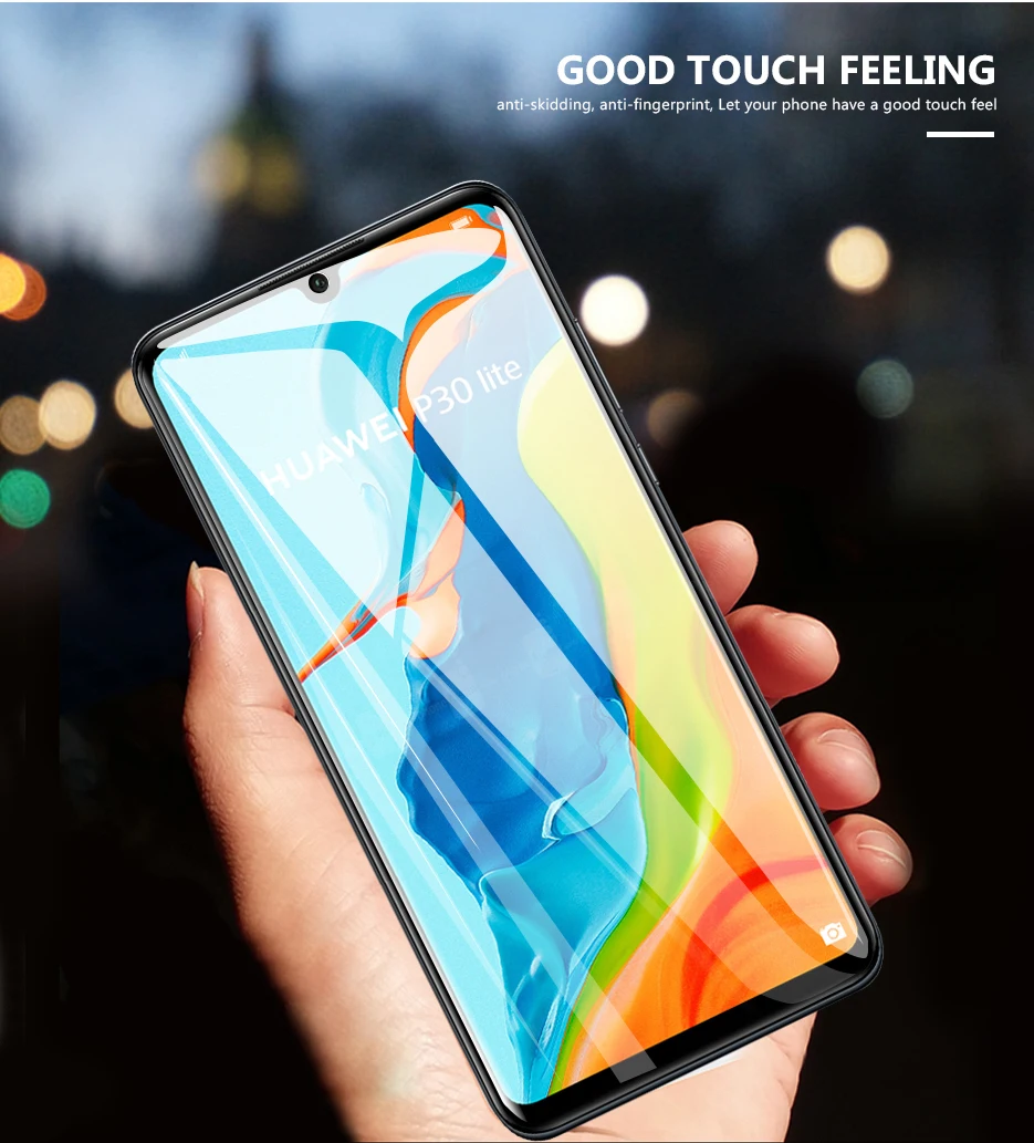 CHYI 3D изогнутая пленка для huawei P30 lite Nova 4E Защитная пленка для экрана полное покрытие нано Гидрогелевая пленка с инструментами не закаленное стекло