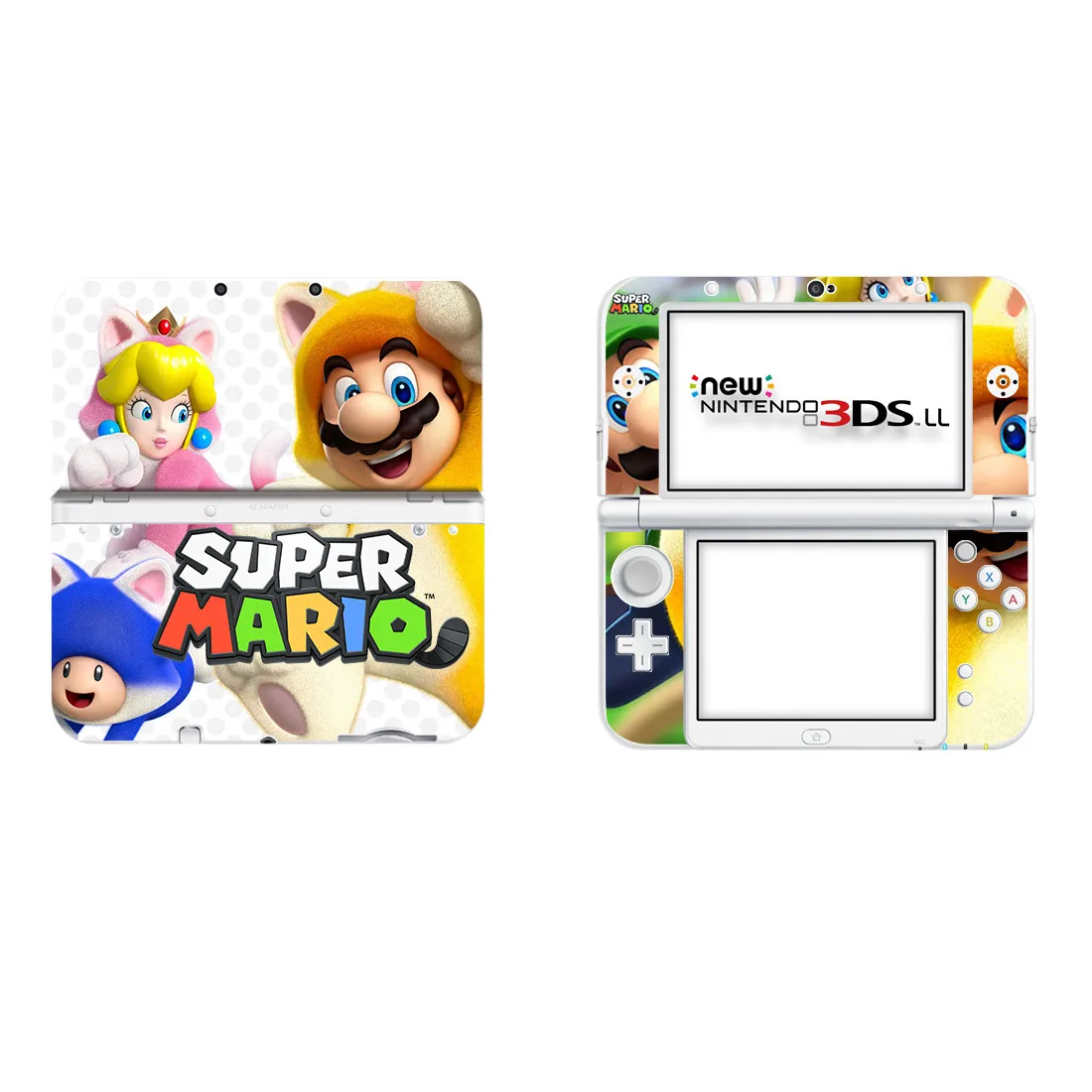 Супер бумага Марио виниловая наклейка на кожу Наклейка для нового 3DS XL Скины Наклейка s для нового 3DS LL виниловая Защитная Наклейка