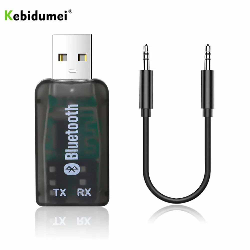 KEBIDU Bluetooth беспроводной USB передатчик приемник для ПК 4 2 ключ 3 5 мм аудио адаптер