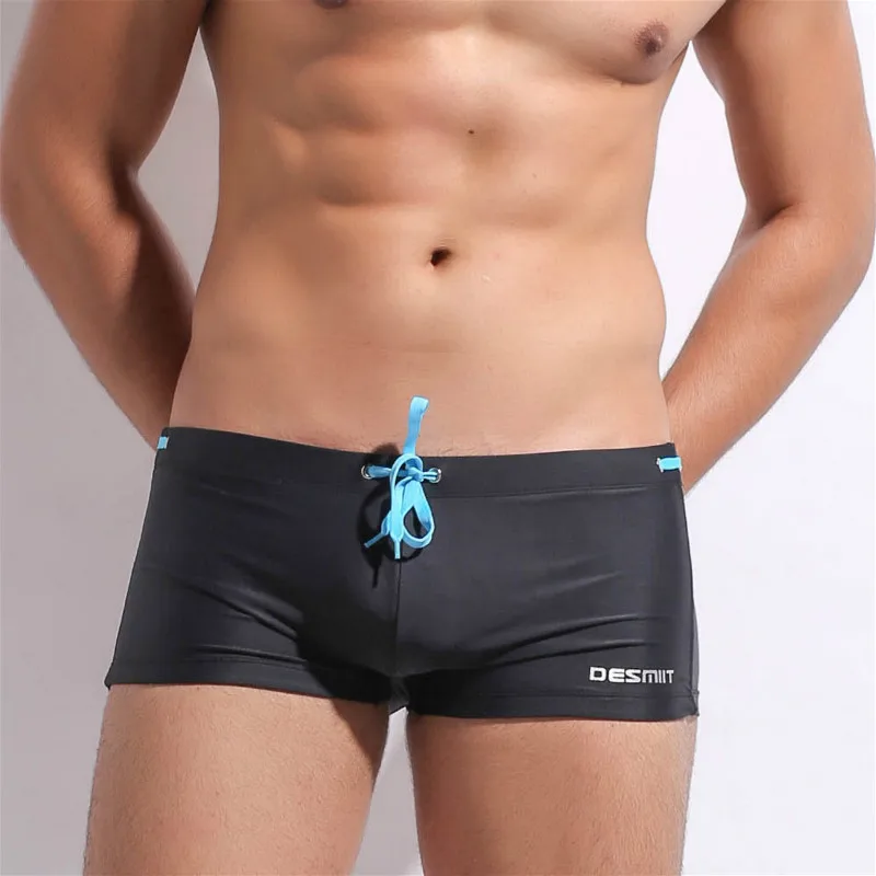 Плавки Desmiit мужские для плавания пикантные Шорты купания пляжные боксеры